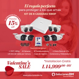 [promocionkit81080] Promocion De 8 Camaras Dvr 1080 FULL HD