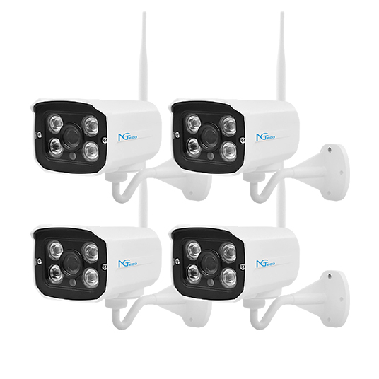 PROMOCION Kit de 4 Cámaras con NVR Wi-Fi, CCTV inalambrico, WiFi Full HD 1080px